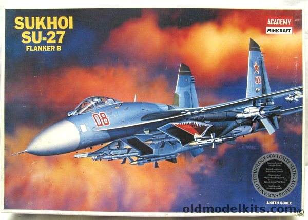 Academy 1/48 Sukhoi Su-27 Flanker B - Advanced Technology Composite Materials Series, 2131 plastic model kit